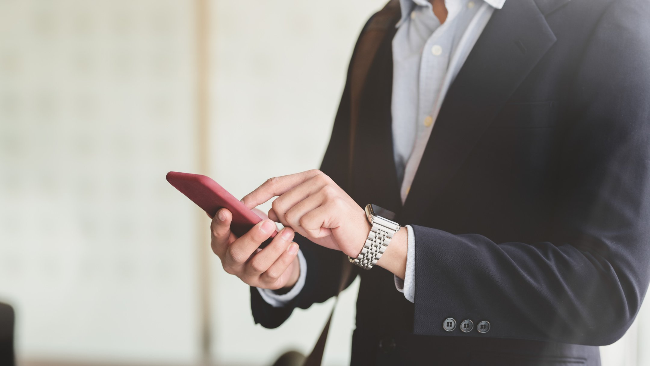 Businessman Using Phone